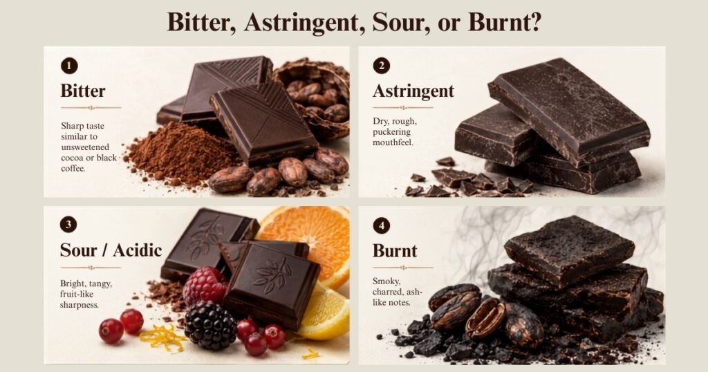 what is mixed inside dark chocolate
